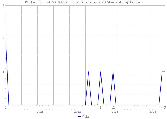 POLLASTRES SALVADOR S.L. (Spain) Page visits 2024 