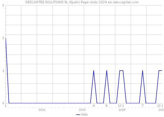 DESCARTES SOLUTIONS SL (Spain) Page visits 2024 