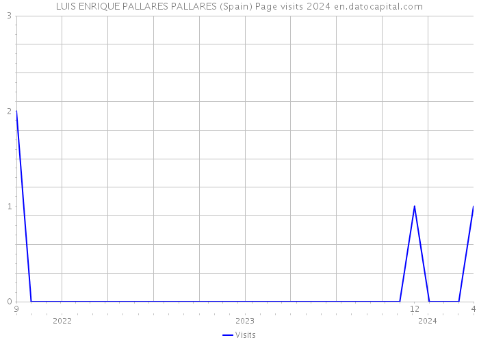 LUIS ENRIQUE PALLARES PALLARES (Spain) Page visits 2024 