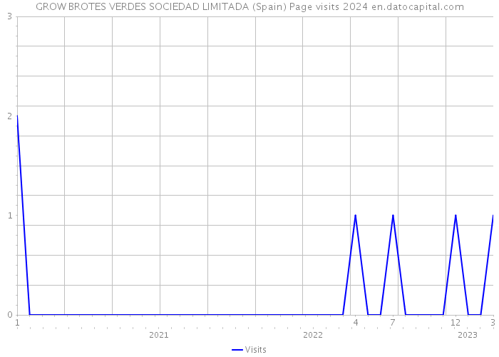 GROW BROTES VERDES SOCIEDAD LIMITADA (Spain) Page visits 2024 