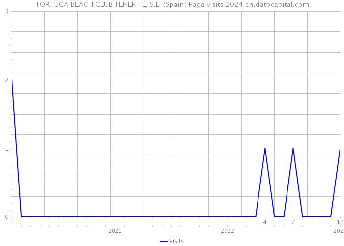 TORTUGA BEACH CLUB TENERIFE, S.L. (Spain) Page visits 2024 