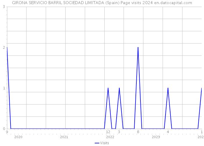 GIRONA SERVICIO BARRIL SOCIEDAD LIMITADA (Spain) Page visits 2024 
