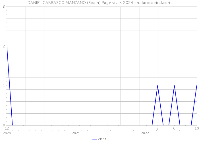 DANIEL CARRASCO MANZANO (Spain) Page visits 2024 