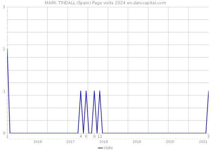 MARK TINDALL (Spain) Page visits 2024 