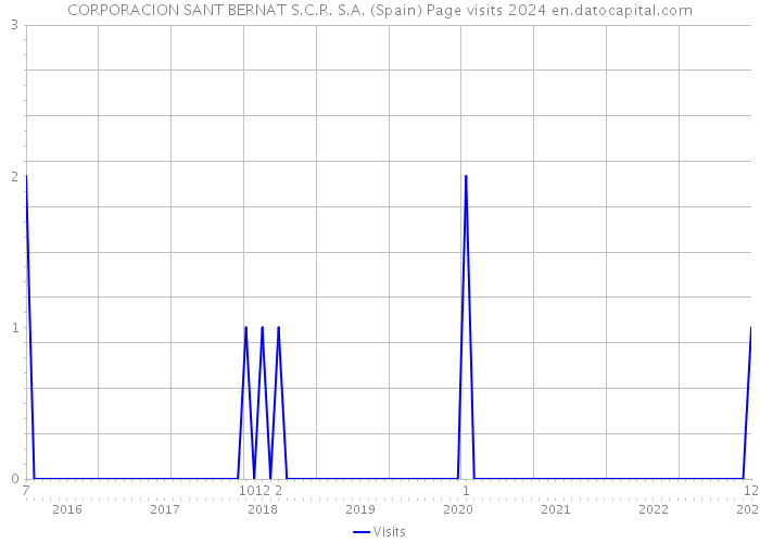 CORPORACION SANT BERNAT S.C.R. S.A. (Spain) Page visits 2024 