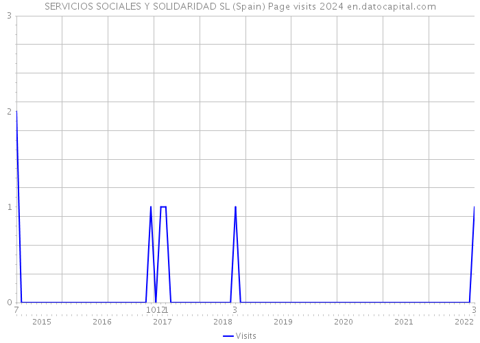 SERVICIOS SOCIALES Y SOLIDARIDAD SL (Spain) Page visits 2024 