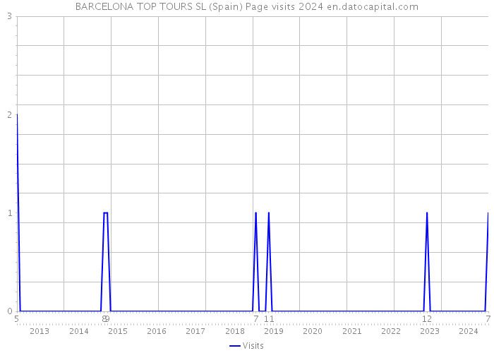 BARCELONA TOP TOURS SL (Spain) Page visits 2024 
