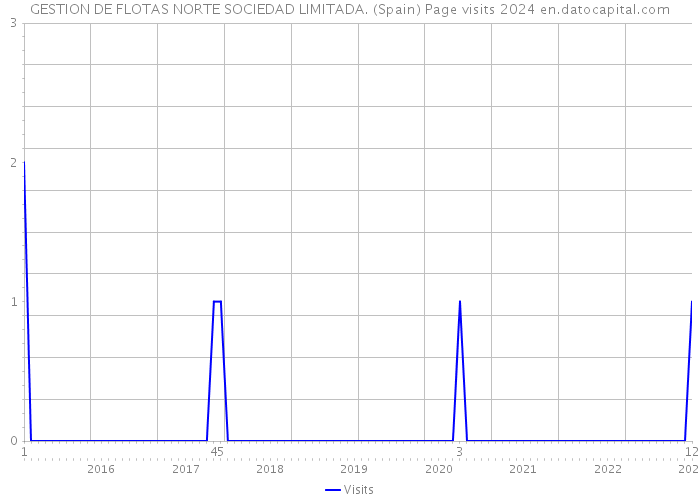 GESTION DE FLOTAS NORTE SOCIEDAD LIMITADA. (Spain) Page visits 2024 