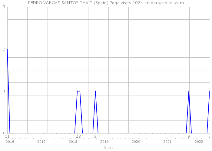 PEDRO VARGAS SANTOS DAVID (Spain) Page visits 2024 