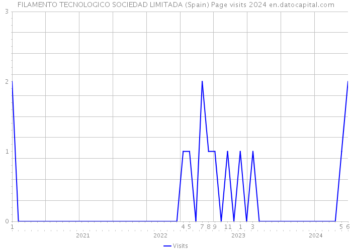 FILAMENTO TECNOLOGICO SOCIEDAD LIMITADA (Spain) Page visits 2024 