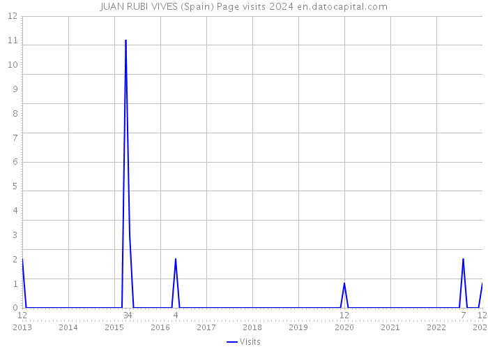 JUAN RUBI VIVES (Spain) Page visits 2024 