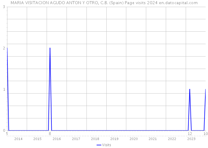 MARIA VISITACION AGUDO ANTON Y OTRO, C.B. (Spain) Page visits 2024 