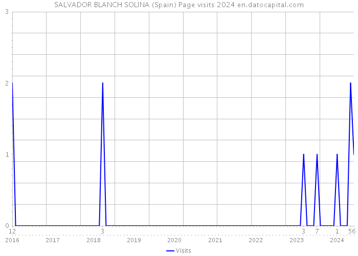 SALVADOR BLANCH SOLINA (Spain) Page visits 2024 