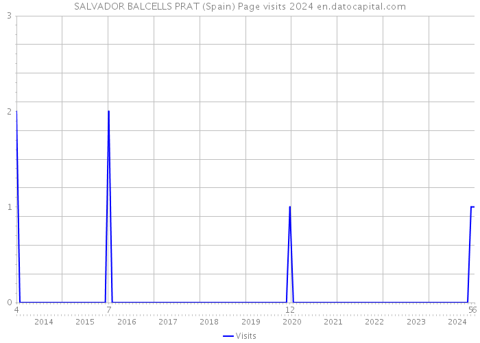 SALVADOR BALCELLS PRAT (Spain) Page visits 2024 