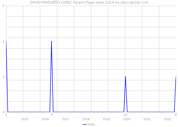 DAVID MADUEÑO LOPEZ (Spain) Page visits 2024 