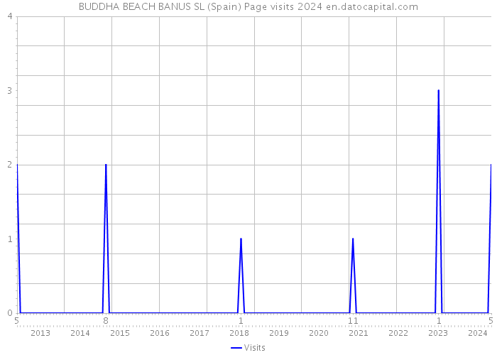 BUDDHA BEACH BANUS SL (Spain) Page visits 2024 