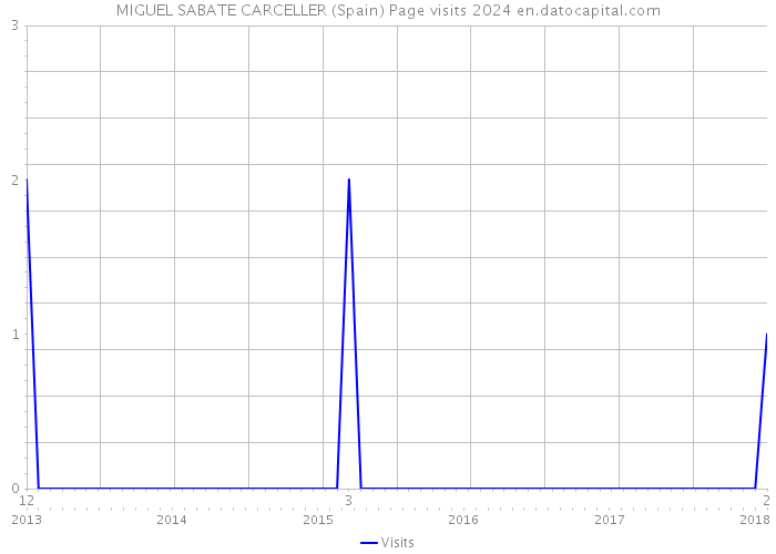 MIGUEL SABATE CARCELLER (Spain) Page visits 2024 