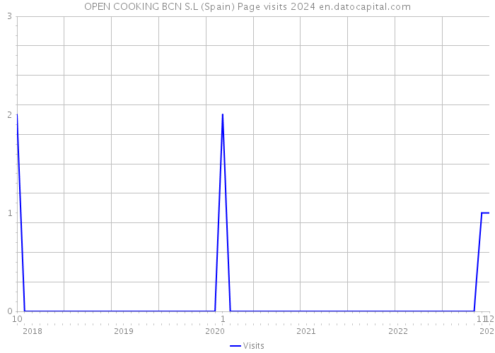 OPEN COOKING BCN S.L (Spain) Page visits 2024 