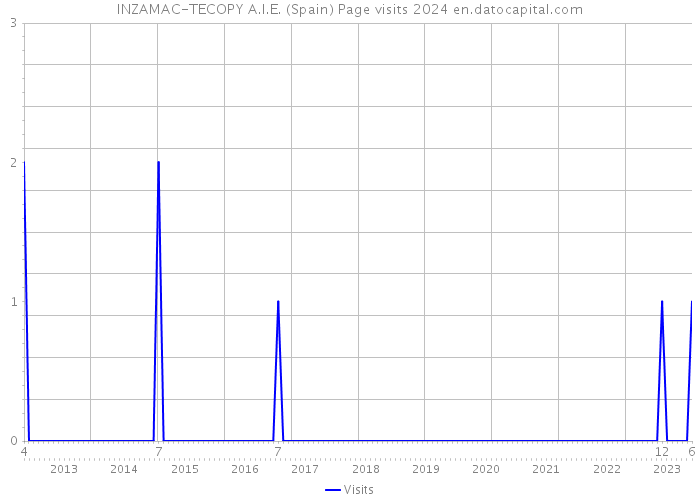 INZAMAC-TECOPY A.I.E. (Spain) Page visits 2024 