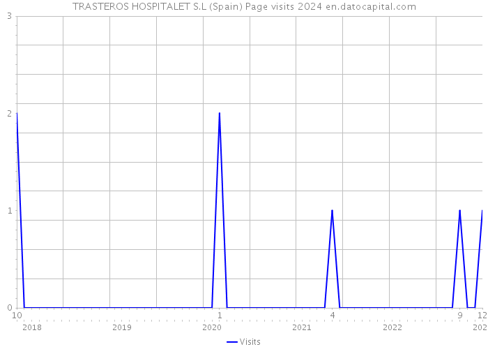 TRASTEROS HOSPITALET S.L (Spain) Page visits 2024 