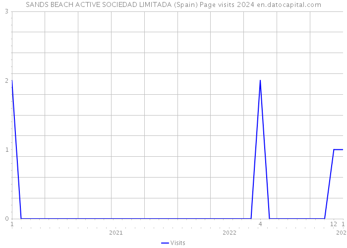 SANDS BEACH ACTIVE SOCIEDAD LIMITADA (Spain) Page visits 2024 
