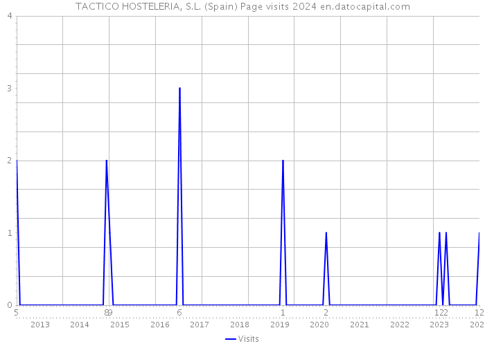 TACTICO HOSTELERIA, S.L. (Spain) Page visits 2024 