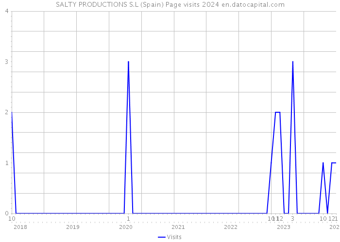 SALTY PRODUCTIONS S.L (Spain) Page visits 2024 