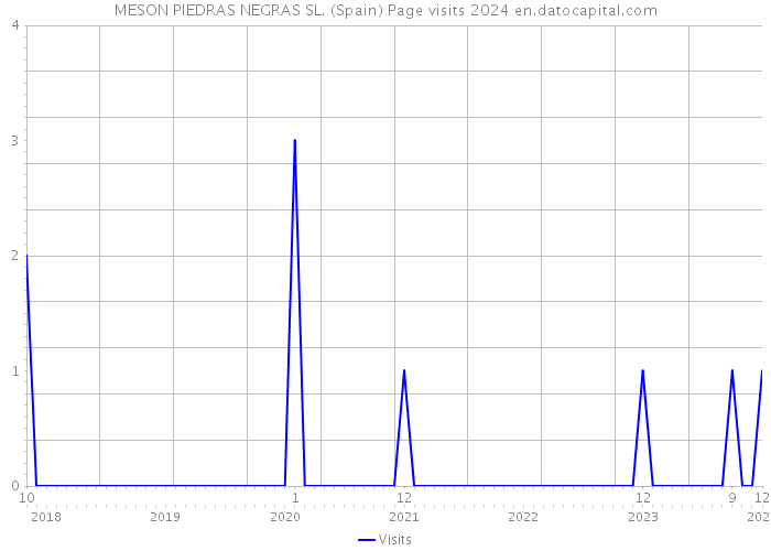 MESON PIEDRAS NEGRAS SL. (Spain) Page visits 2024 