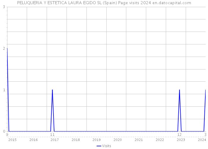 PELUQUERIA Y ESTETICA LAURA EGIDO SL (Spain) Page visits 2024 