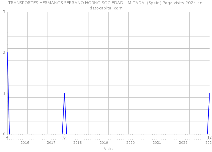 TRANSPORTES HERMANOS SERRANO HORNO SOCIEDAD LIMITADA. (Spain) Page visits 2024 