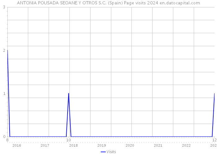ANTONIA POUSADA SEOANE Y OTROS S.C. (Spain) Page visits 2024 