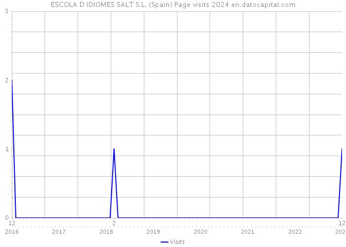 ESCOLA D IDIOMES SALT S.L. (Spain) Page visits 2024 