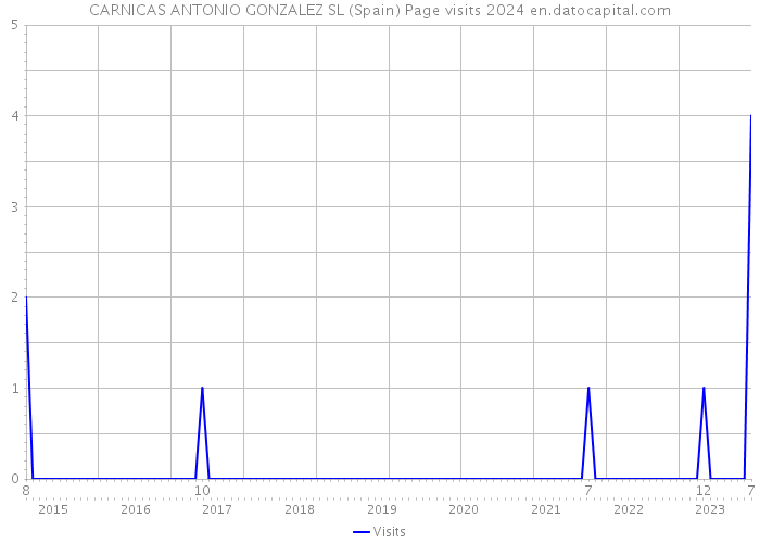 CARNICAS ANTONIO GONZALEZ SL (Spain) Page visits 2024 
