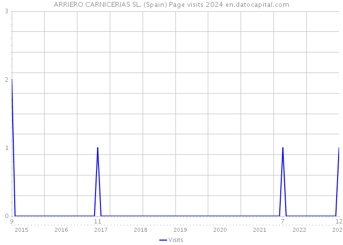 ARRIERO CARNICERIAS SL. (Spain) Page visits 2024 