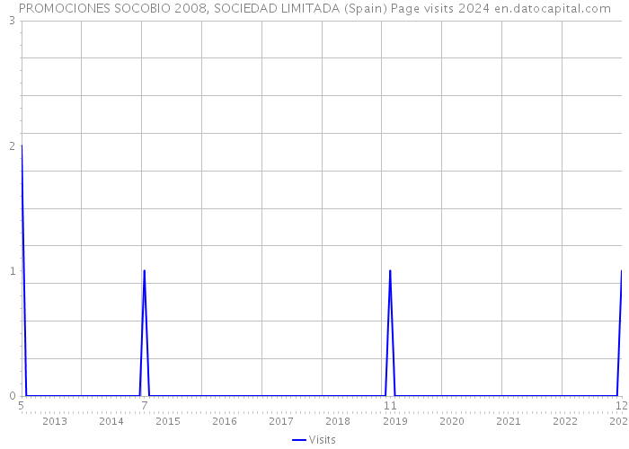 PROMOCIONES SOCOBIO 2008, SOCIEDAD LIMITADA (Spain) Page visits 2024 