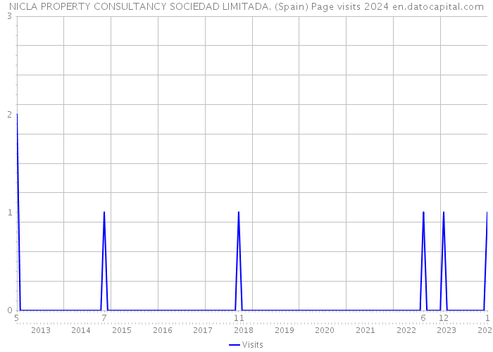 NICLA PROPERTY CONSULTANCY SOCIEDAD LIMITADA. (Spain) Page visits 2024 