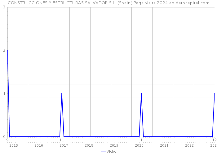 CONSTRUCCIONES Y ESTRUCTURAS SALVADOR S.L. (Spain) Page visits 2024 