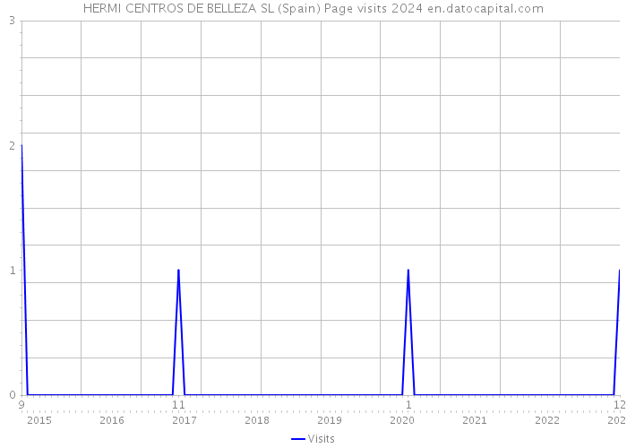 HERMI CENTROS DE BELLEZA SL (Spain) Page visits 2024 