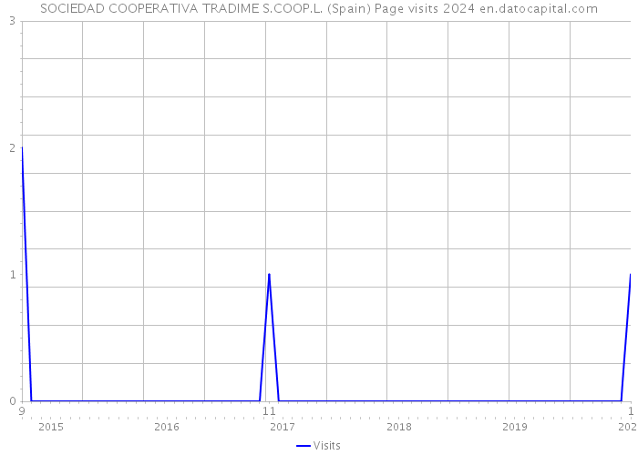 SOCIEDAD COOPERATIVA TRADIME S.COOP.L. (Spain) Page visits 2024 