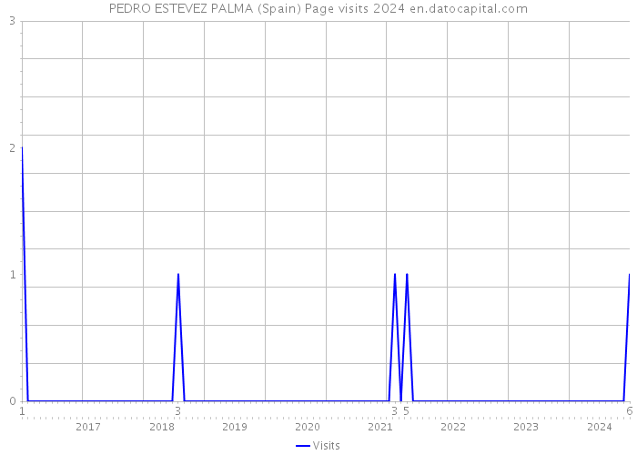 PEDRO ESTEVEZ PALMA (Spain) Page visits 2024 
