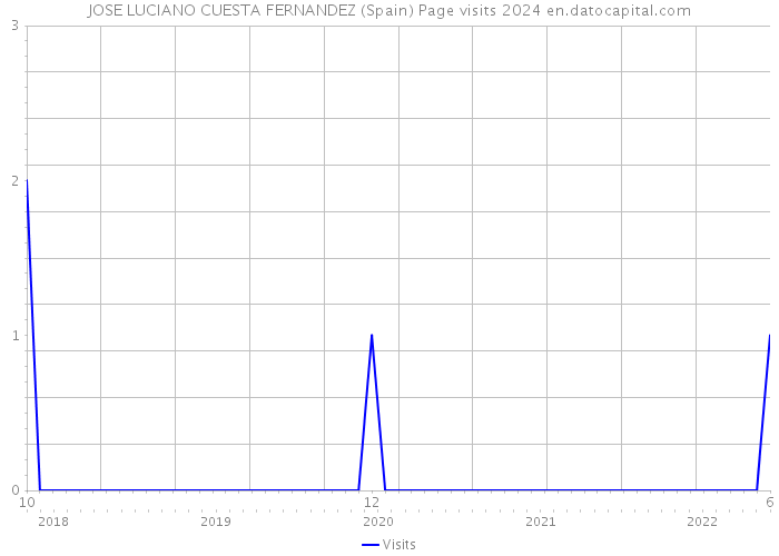 JOSE LUCIANO CUESTA FERNANDEZ (Spain) Page visits 2024 