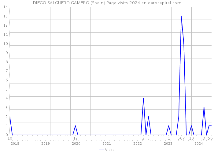 DIEGO SALGUERO GAMERO (Spain) Page visits 2024 