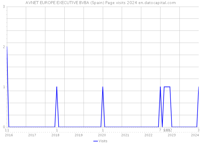 AVNET EUROPE EXECUTIVE BVBA (Spain) Page visits 2024 