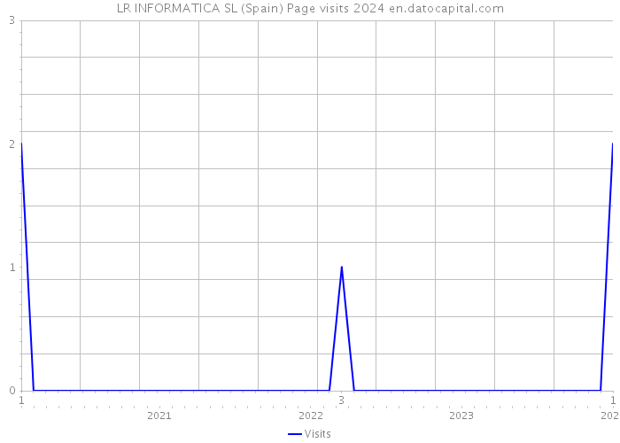 LR INFORMATICA SL (Spain) Page visits 2024 