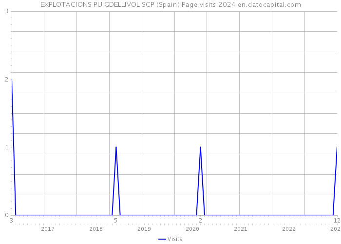 EXPLOTACIONS PUIGDELLIVOL SCP (Spain) Page visits 2024 