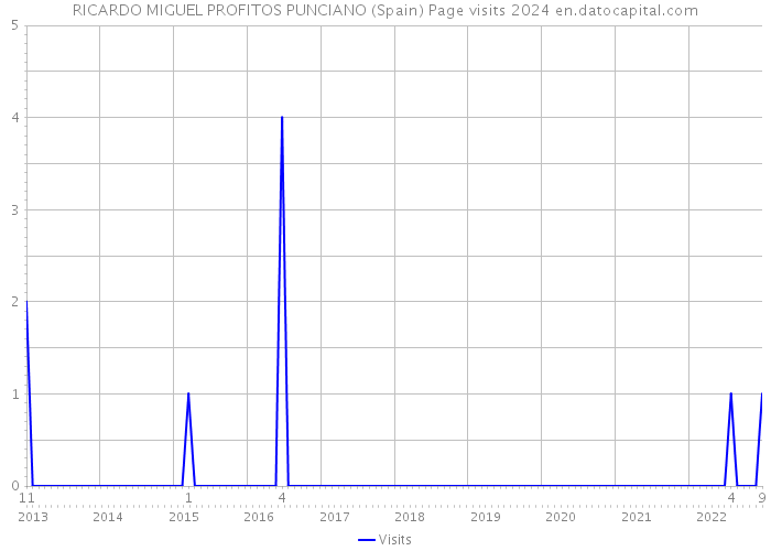 RICARDO MIGUEL PROFITOS PUNCIANO (Spain) Page visits 2024 