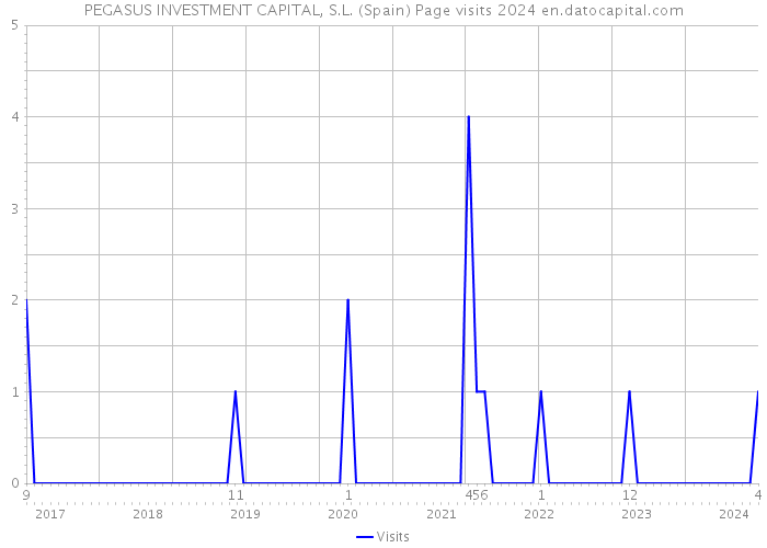 PEGASUS INVESTMENT CAPITAL, S.L. (Spain) Page visits 2024 
