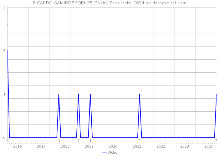 RICARDO GAMINDE SODUPE (Spain) Page visits 2024 