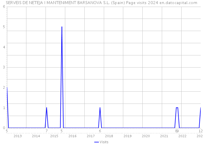 SERVEIS DE NETEJA I MANTENIMENT BARSANOVA S.L. (Spain) Page visits 2024 