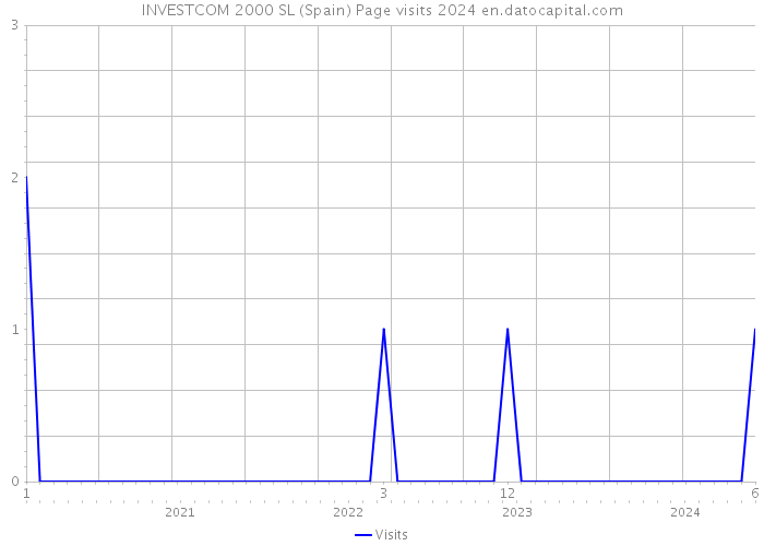 INVESTCOM 2000 SL (Spain) Page visits 2024 